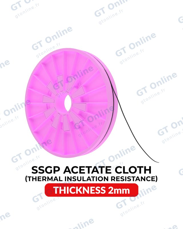 Ruban adhésif d’isolation thermique en résine caoutchouc SSGP — 2 mm × 25 m