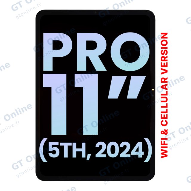Écran pour Apple iPad Pro 11" 5th Gen (2024) (WiFi / Cellular, origine, All Color)