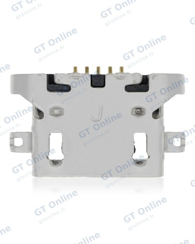 Connecteur de charge à souder — format Micro B, 5 broches, 4 points de fixation (C378)