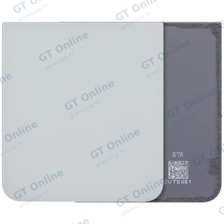 Vitre arrière pour Samsung Galaxy Z Flip 7 FE 5G (F761) (sans logo, compatible premium, blanc)