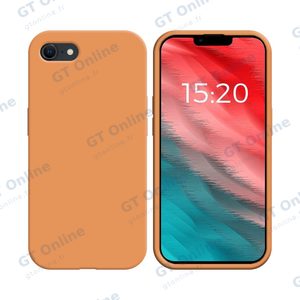 Coque Silicone Compatible pour Apple iPhone 7/iPhone 8/iPhone SE (2nd Gen)/iPhone SE (3e Gen) (#61) Corail
