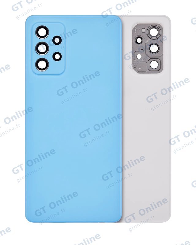 Vitre arrière pour Samsung Galaxy A72 (A725 / 2021) (compatible premium, Awesome Blue)