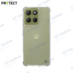 Coque Silicone Renforcée PROTECT pour Motorola Moto G15/Moto G15 Power Transparent — vue 2