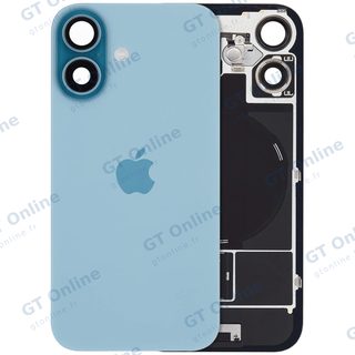Vitre arrière avec MagSafe, NFC et nappe flash pour Apple iPhone 16 (UK / EU Version, origine, turquoise)