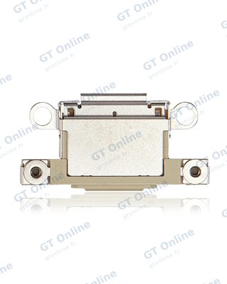 Connecteur de charge nu à souder pour Apple iPhone 15 / 15 Plus (jaune, lot de 10) — réf. 107082130676
