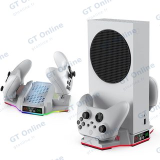 Support et station de charge pour Xbox Series S / Series X et 2 manettes DOBE TYX-3612 — blanc