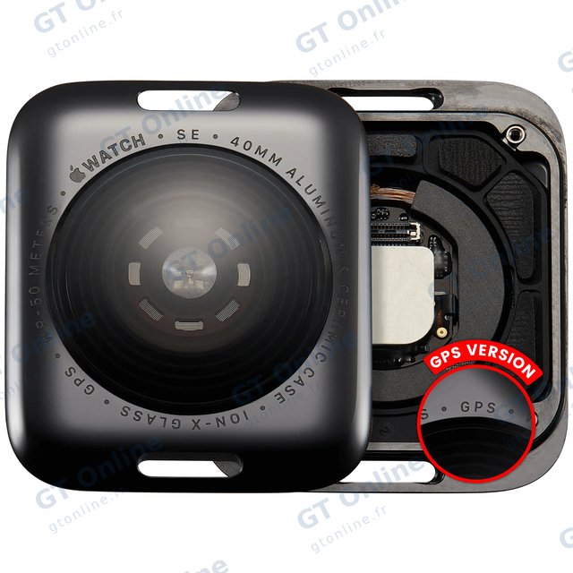 Vitre arrière pour Apple Watch Series SE 1st (40MM) (version GPS, Aluminum / Space Black)