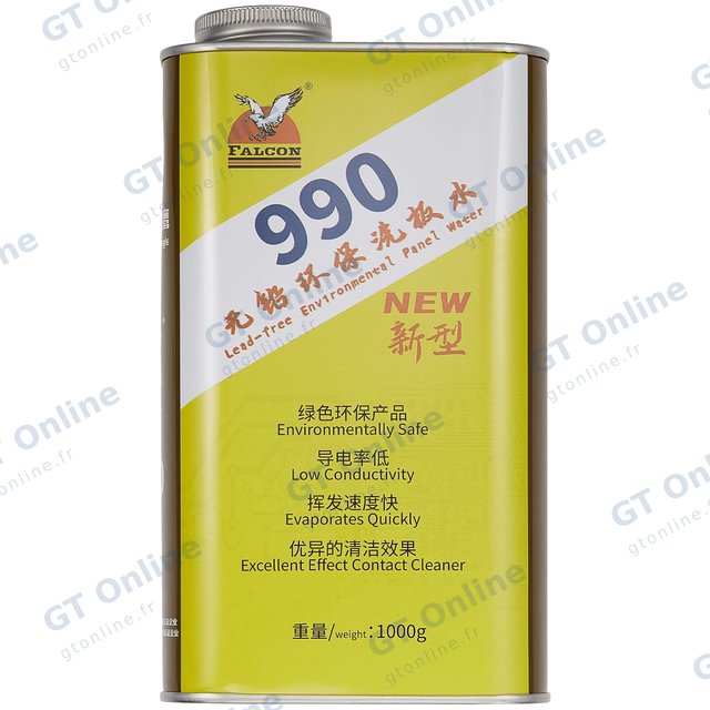 Nettoyant dissolvant de flux et de cartes PCB Falcon 990 (OEM Support)