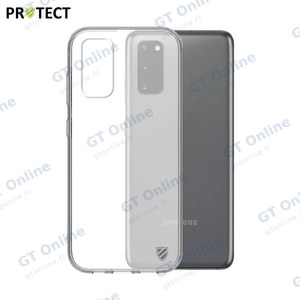 Coque Silicone PROTECT pour Samsung Galaxy S20 G980/Galaxy S20 5G G981 Transparent