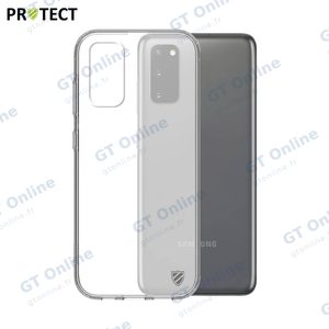 Coque Silicone PROTECT pour Samsung Galaxy S20 G980/Galaxy S20 5G G981 Transparent