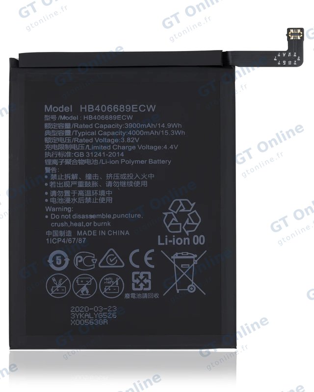 Batterie pour Huawei Mate 9 (2016) / Y7 (2019) / Y9 (2019) / Honor 8C (HB396689ECW / HB406689ECW) (HW-M9)