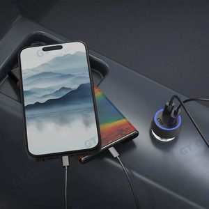 Chargeur Allume-Cigare CONNECT MC-CV58W01 58W (2x Type-C PD + USB QC3.0) Noir — vue 2