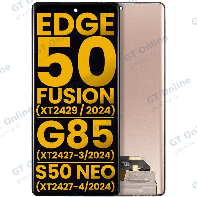 Écran OLED sans châssis pour Motorola Moto Edge 50 Fusion 5G (XT2429 / 2024) / G85 (XT2427-3 / 2024) / S50 Neo (XT2427-4 / 2024) (reconditionné, toutes couleurs)
