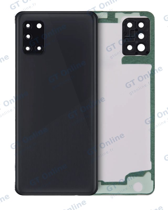 Vitre arrière pour Samsung Galaxy A31 (A315 / 2020) (pack service origine, noir)