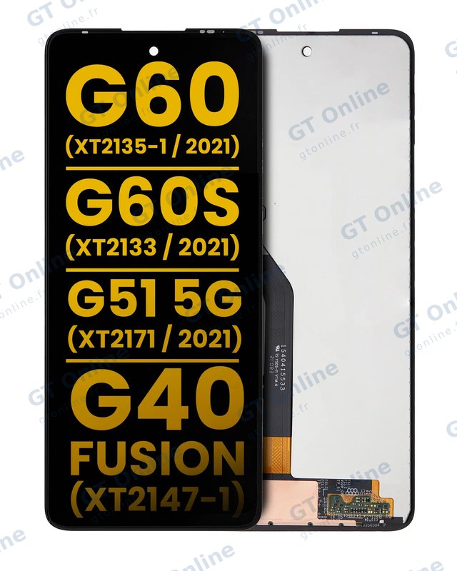 Écran pour Motorola Moto G60 (XT2135 / 2021) / G60S (XT2133 / 2021) / G51 5G (XT2171 / 2021) / Moto G40 Fusion (XT2147-1) (reconditionné, toutes couleurs)