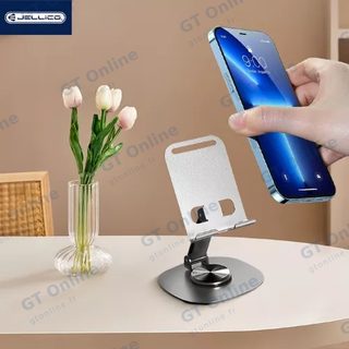 Support de bureau smartphone et tablette rotatif 360° JELLICO PH33 — gris