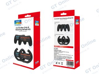 Kit Grip 4 pièces pour Nintendo Switch 2 (2 poignées et 2 volants) DOBE TNS-5109 — noir