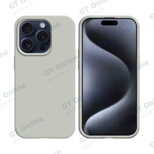 Coque Silicone Compatible pour Apple iPhone 15 Pro Max (#09) Blanc