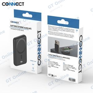 Batterie Externe Power Bank sans Fil Magnétique MagSafe CONNECT MC-BEM10N01 10000mAh 15W Noir — vue 5