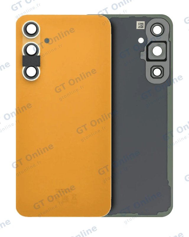 Vitre arrière pour Samsung Galaxy S23 FE (pack service origine, Tangerine)