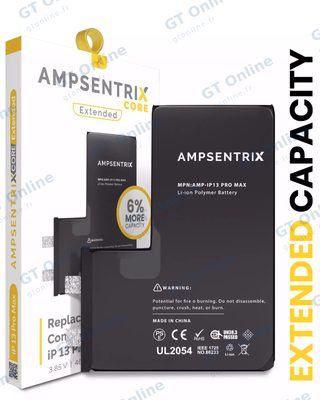 Batterie nue à souder pour Apple IPhone 13 Pro Max (soudure par points requise, AmpSentrix Core Extended)