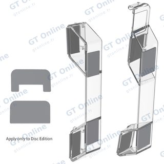 Support horizontal pour PlayStation 5 Slim DOBE TP5-3582 — transparent