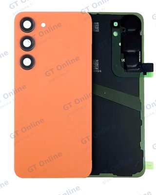 Vitre arrière pour Samsung Galaxy S24 (pack service origine, orange Sandstone)