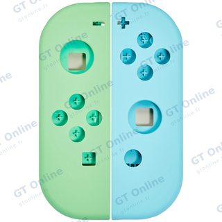 Coque de remplacement pour manette Joy-Con Nintendo Switch (vert / bleu)