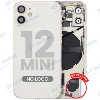 Châssis pour Apple iPhone 12 Mini (version US, compatible premium, blanc)