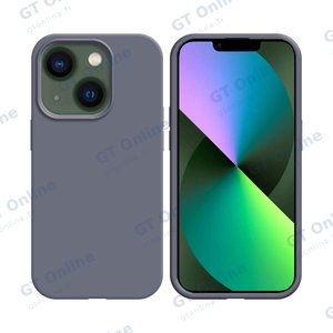 Coque Silicone Compatible pour Apple iPhone 13 (#49) Bleu Pastel