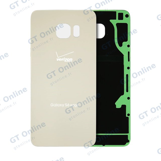 Vitre arrière pour Samsung Galaxy S6 Edge Plus (Verizon 4G) (pack service origine, or)