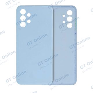 Vitre arrière pour Samsung Galaxy A13 4G (A135 / 2022) (pack service origine, bleu)