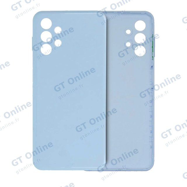 Vitre arrière pour Samsung Galaxy A13 4G (A135 / 2022) (pack service origine, bleu)