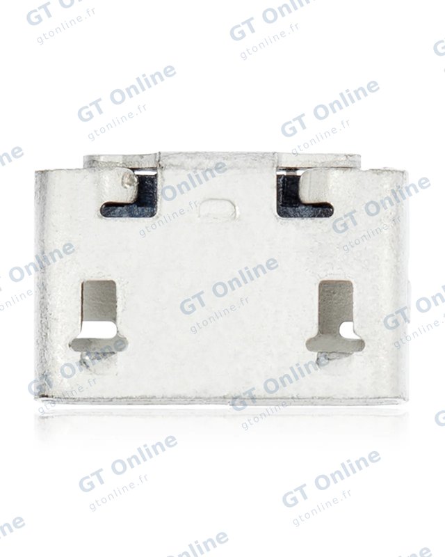 Connecteur de charge à souder — format Micro B, 5 broches, 4 points de fixation (C136)