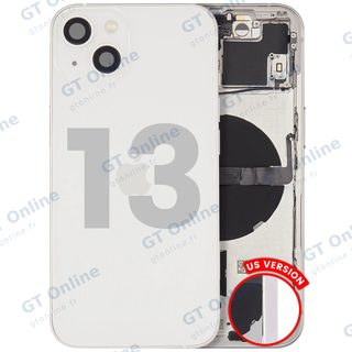 Châssis pour Apple iPhone 13 (version US, origine d'occasion — grade A, lumière stellaire) — réf. 107082111020