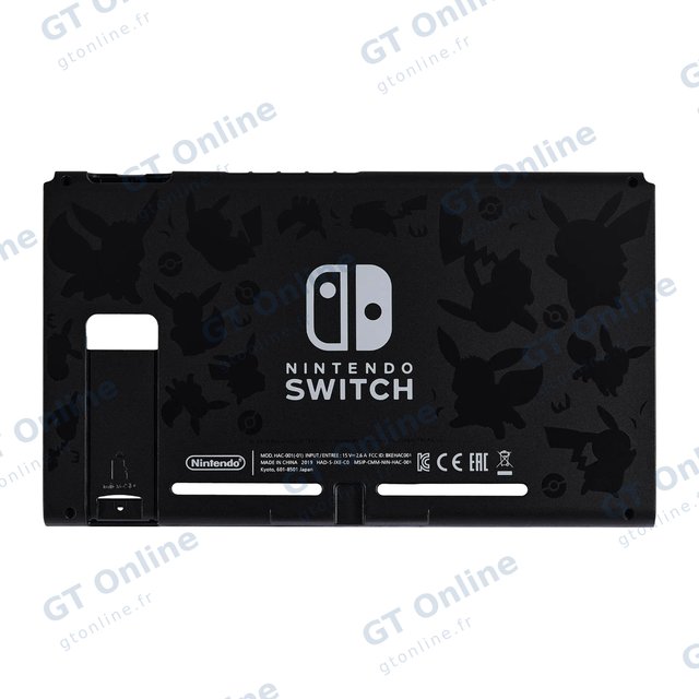 Vitre arrière pour Nintendo Switch (HAC-001(-01) (Pikachu)