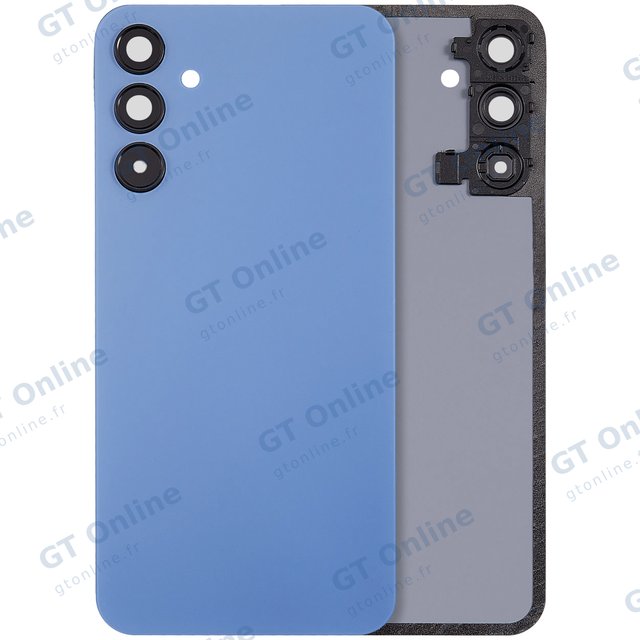 Vitre arrière pour Samsung Galaxy A15 5G (A156 / 2023) (sans logo, compatible premium, Optimistic Blue)