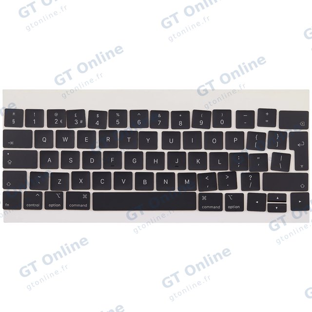 Jeu de touches pour Apple MacBook Pro 13" et autres modèles — (anglais UK, touches papillon, touches principales seules)
