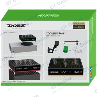 Support pour Xbox Series S / Series X avec charge de manettes et ventilation DOBE TYX-3606 — noir