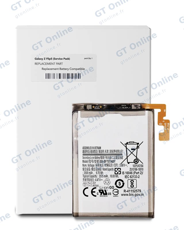 Batterie principale pour Samsung Galaxy Z Flip 5 5G (EB-F732ABY / EB-F733ABY) (pack service origine)