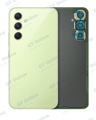 Capot arrière avec lentilles pour Samsung Galaxy A54 5G (A546 / 2023) (pack service origine, Lime) — vue 1