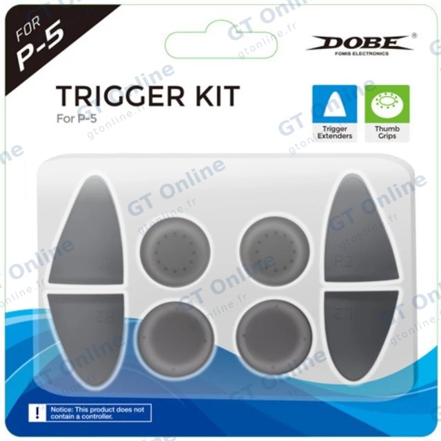 Kit de poignées et déclencheurs pour manette PlayStation 5 DOBE TP5-0513