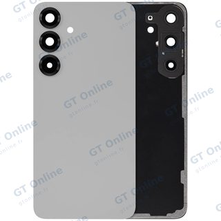Vitre arrière pour Samsung Galaxy S25 Plus 5G (sans logo, compatible premium, Silver Shadow)