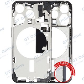 Châssis pour Apple iPhone 15 Pro (version EU, origine d'occasion — grade A, Black Titanium)
