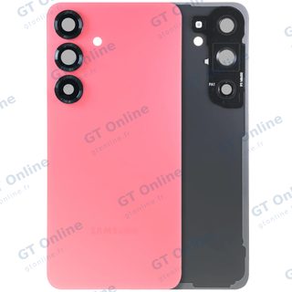 Vitre arrière pour Samsung Galaxy S25 5G (pack service origine, rouge corail)