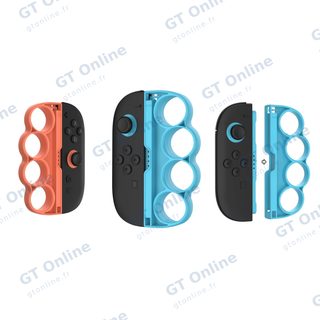 Grips de boxe pour Nintendo Switch 2 DOBE TNS-5156 (lot de 2) — orange/bleu