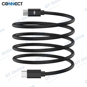 Câble Data USB-C vers USB-C CONNECT 60W MC-CCN11 Magnétique (1m) Noir