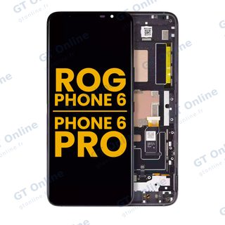 Écran OLED avec châssis pour Asus ROG Phone 6 / ROG Phone 6 Pro (reconditionné, toutes couleurs)