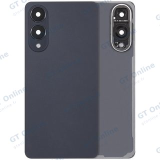 Vitre arrière pour Samsung Galaxy S25 Edge (sans logo, compatible premium, Titanium Jetblack)