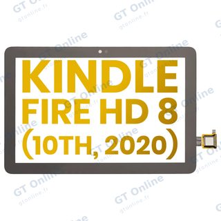 Vitre tactile pour Amazon Kindle Fire HD 8 (10th Gen, 2020) (noir)